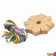 Etoile de tressage en bois, 4 ans +