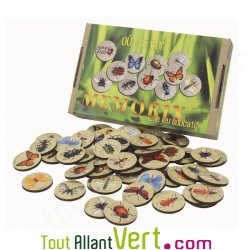 Jeu �ducatif m�moire Memorix, sur les insectes, 4 ans +, 2-8 joueurs