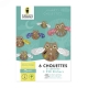 6 chouettes en carton � fabriquer + 228 stickers, 4-11 ans