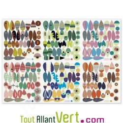 6 chouettes en carton � fabriquer + 228 stickers, 4-11 ans