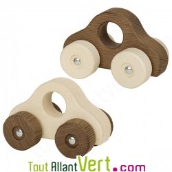 Voiture bois naturel sp�cial b�b� 1 an et plus, 13cm