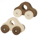Voiture bois naturel sp�cial b�b� 1 an et plus, 13cm