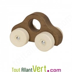 Voiture b�b� en bois naturel Marron, 13cm 1 an et +