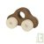 Voiture b�b� en bois naturel Marron, 13cm 1 an et +