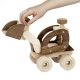 V�hicule Pelle Chargeur en bois naturel, 30cm, 3 ans+