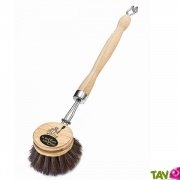 Brosse vaisselle dlicate en bois et crin de cheval, 24 cm, cologique