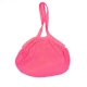 Sac filet � provisions avec longues anses, coton bio, Framboise