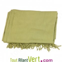 Chche en coton bio Vert Olive, teinture cologique