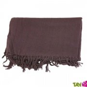 Ch�che en coton bio Marron Fonc�, teinture �cologique