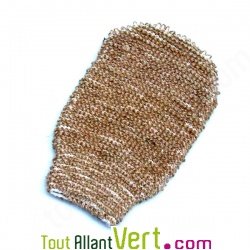 Gant de massage exfoliant jute et coton, Ana�