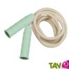 Corde � sauter �cologique enfant en bioplastique, poign�es vert d\'eau