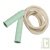 Corde � sauter �cologique enfant en bioplastique, poign�es vert d'eau