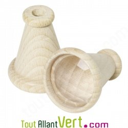 Petit octascope, oeil de mouche en bois naturel