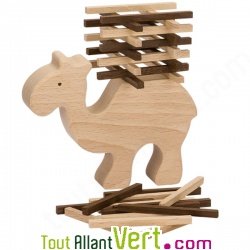 Jeu d\'adresse Chameau �quilibriste en bois naturel