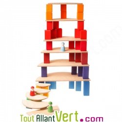 11 demi-cercle en bois naturel, Grimms