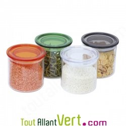 Bocal verre 0.5 litre, conservation alimentaire, couvercle hermtique sans BPA