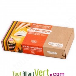 Kit de maquillage bio pour enfants 8 couleurs Vie sauvage, Namaki