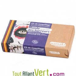Kit de maquillage bio pour enfants 8 couleurs Monde des horreurs, Namaki