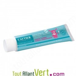 Dentifrice bio enfant go�t framboise sans fluor, 2-6 ans, 50ml, Cattier