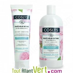 Gel toilette intime bio COSLYS  l\'eau florale de rose bio, 250ml ou 500ml