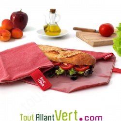 Sac emballage alimentaire et set de Rouge pour sandwich � emporter
