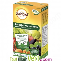 Insecticide biologique potager et fruits au Bacillus Thuringiensis, 15g, 30 litres de solution