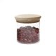 Bocal verre pour conservation alimentaire, couvercle en bois