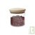 Bocal verre 0,5L couvercle en bois pour conservation alimentaire, 10,5cm