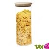Bocal verre 1,4L couvercle herm�tique en bois de h�tre, conservation alimentaire