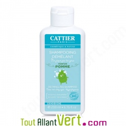 Shampooing d�m�lant enfant bio, parfum pomme, 200ml, Cattier