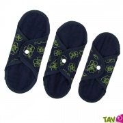 Serviette hyginique lavable en coton biologique, modle Ibiscus
