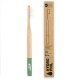 Brosse � dents en bambou, Vert, poils nylon medium