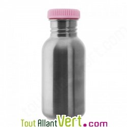 Gourde enfant inox 500ml Housse B�b� flamenco sans bisph�nol A ni rev�tement, Laken