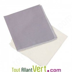 Lot de 3 mouchoirs en coton bio, 28x28cm