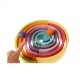 Grand tunnel couleurs pastels bois empilable, 12 pi�ces, 38 cm