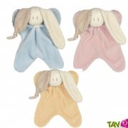 Petit Doudou coton bio avec rayures, petit modle