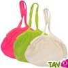 Sac filet � provisions avec longues anses, coton bio