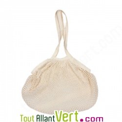 Sac filet � provisions avec longues anses, coton bio