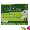 Tampons hygi�niques coton bio, Super, sans applicateur, lot de 18, Silvercare