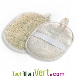 Gant loofah ovale de massage 17 cm