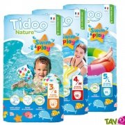 Couches et culottes de bain jetables cologiques, swim & play, Tidoo