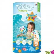 12 Couches de bain jetables cologiques, 4-9kg, swim & play, Tidoo