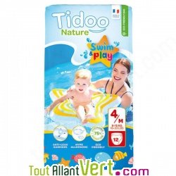 12 Culottes de bain jetables �cologiques, 8-15kg, swim & play, Tidoo