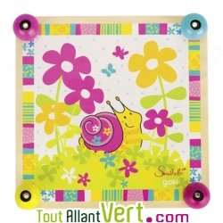 Presse-fleurs en bois illustr� escargot, 3 ans +