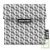 Pochette go�ter grise r�utilisable et lavable ferm�e par velcro 18cm pour emporter son encas