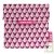 Pochette go�ter rose r�utilisable et lavable ferm�e par velcro 18cm pour emporter son encas