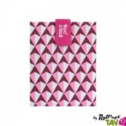 Emballage sandwich rose ajustable et lavable, avec velcro, 54x32cm