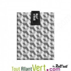 Emballage sandwich noir ajustable et lavable, avec velcro, 54x32cm