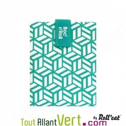 Emballage sandwich vert ajustable et lavable, avec velcro, 54x32cm