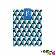 Emballage sandwich bleu ajustable et lavable, avec velcro, 54x32cm